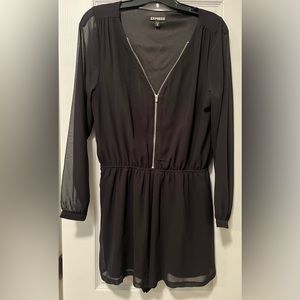 Express Sheer Sleeve Romper